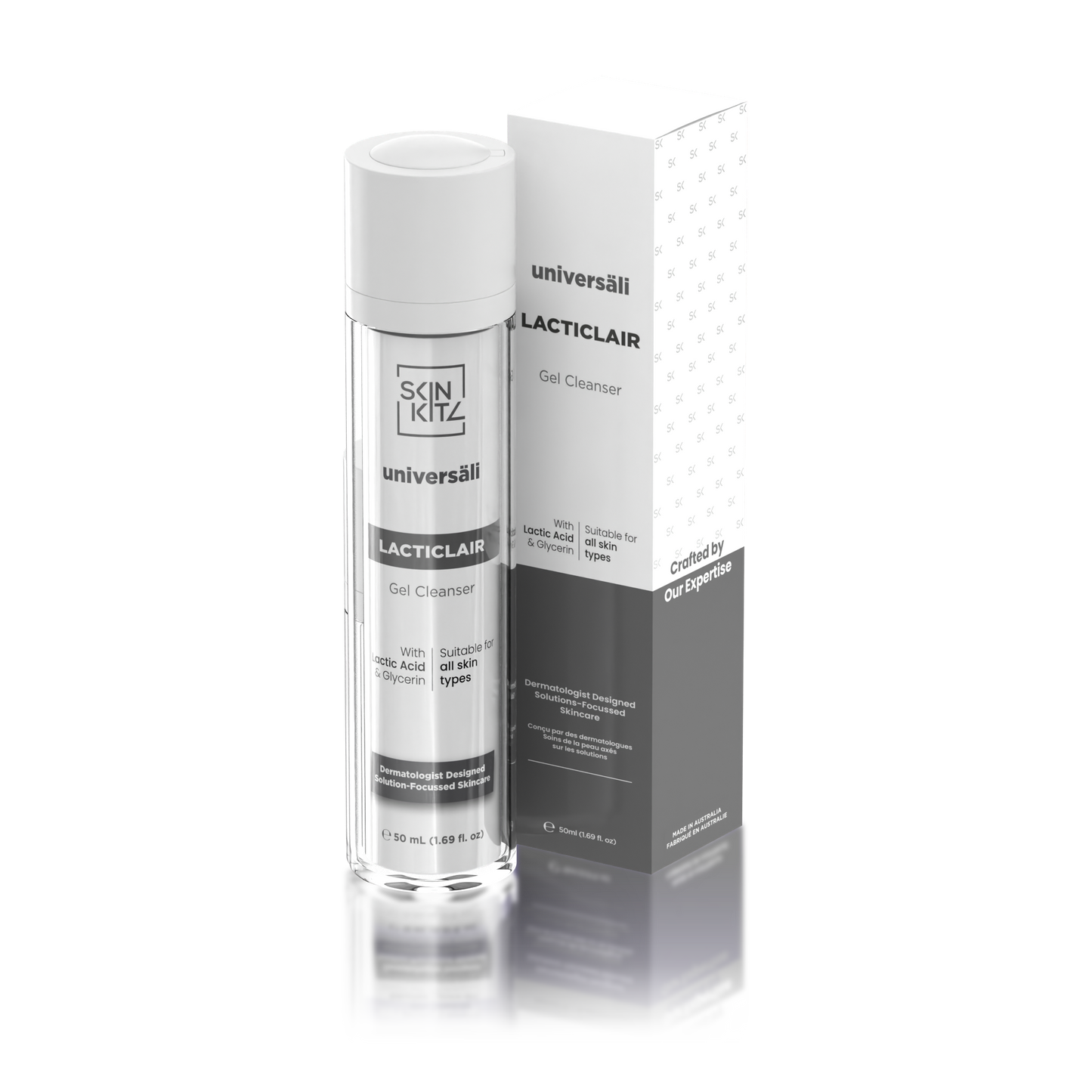 SkinKitz Universäli LACTICLAIR Gel Cleanser 50mL