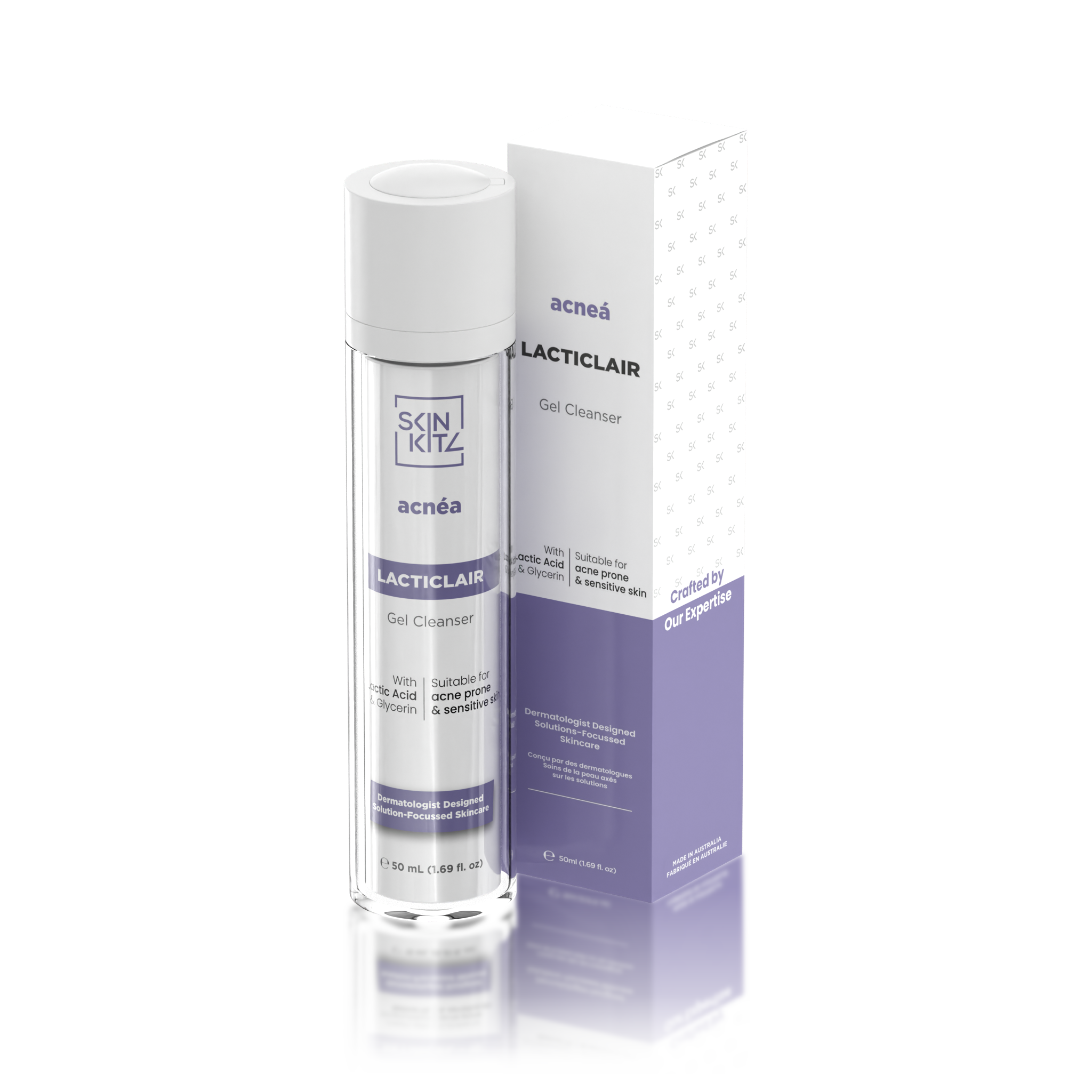 SkinKitz Acnéa LACTICLAIR Gel Cleanser 50mL